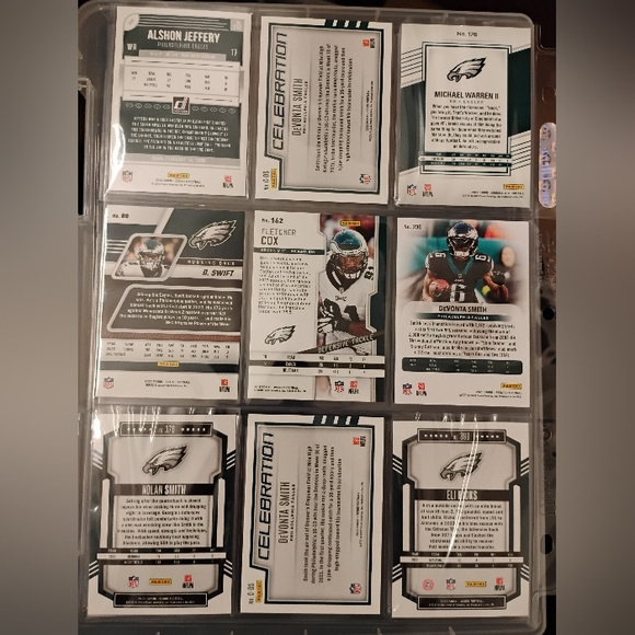 Philadelphia Eagles Assorted 9 Mint Cards - Picture 3 of 16
